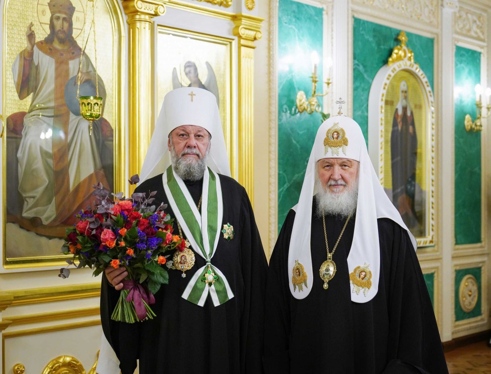 Mitropolitul Vladimir a fost decorat de către Patriarhul Kiril cu una dintre cele mai înalte distincții ale Patriarhiei Moscovei